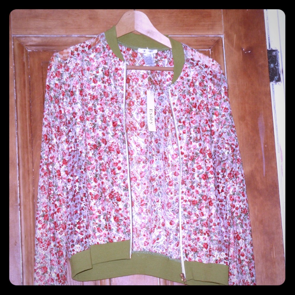 Floral Bomber jacket